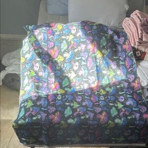 Colorful Galaxy Mushroom tapestries